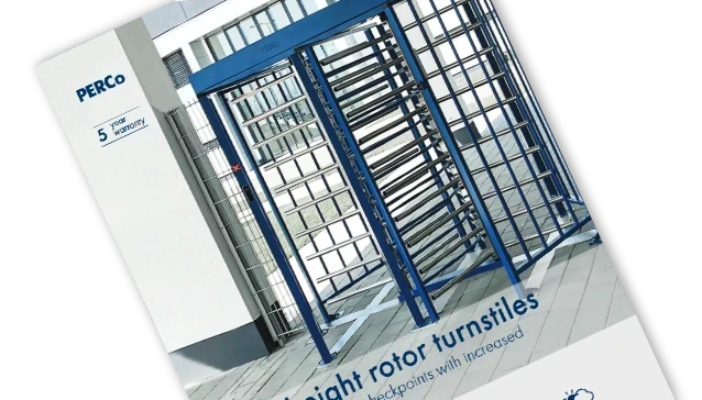 PERCo Full-height rotor turnstiles