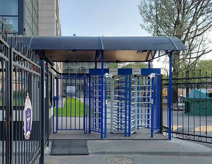 "RTD-20 Full Height Rotor Turnstile, WHD-16 Full Height Security Gate, Kirov Military Medical Academy, Russia   "