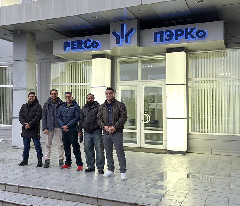 Partners from the UAE, Qatar, and Saudi Arabia visit PERCo